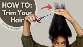 How To Trim Your Own Hair | Beginner Friendly 😊