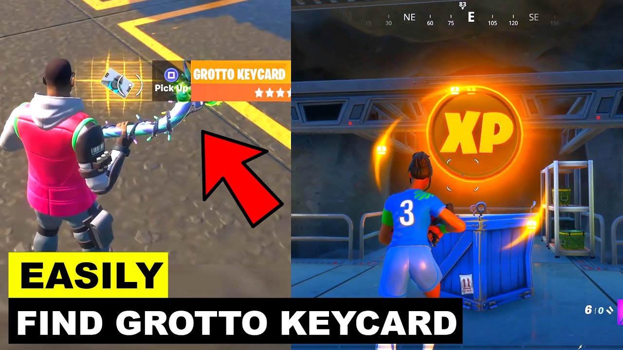 How to Find Grotto Keycard All Gold XP Coins! Fortnite Chapter 2
