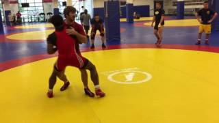 Andy Bisek teach Un-balance for Greco Roman wrestling