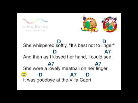 Isle of Capri - Play-along Guitar / Ukulele