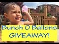 Bunch o balloons giveaway  100 balloons in a minute  super wet fun