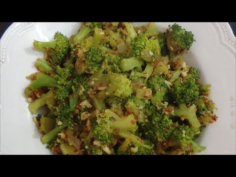 Broccoli Poriyal Recipe- Garlic Broccoli Poriyal Recipe-Broccoli Recipe