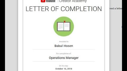 YouTube Creator Academy Course exam answers. Operation Manager.