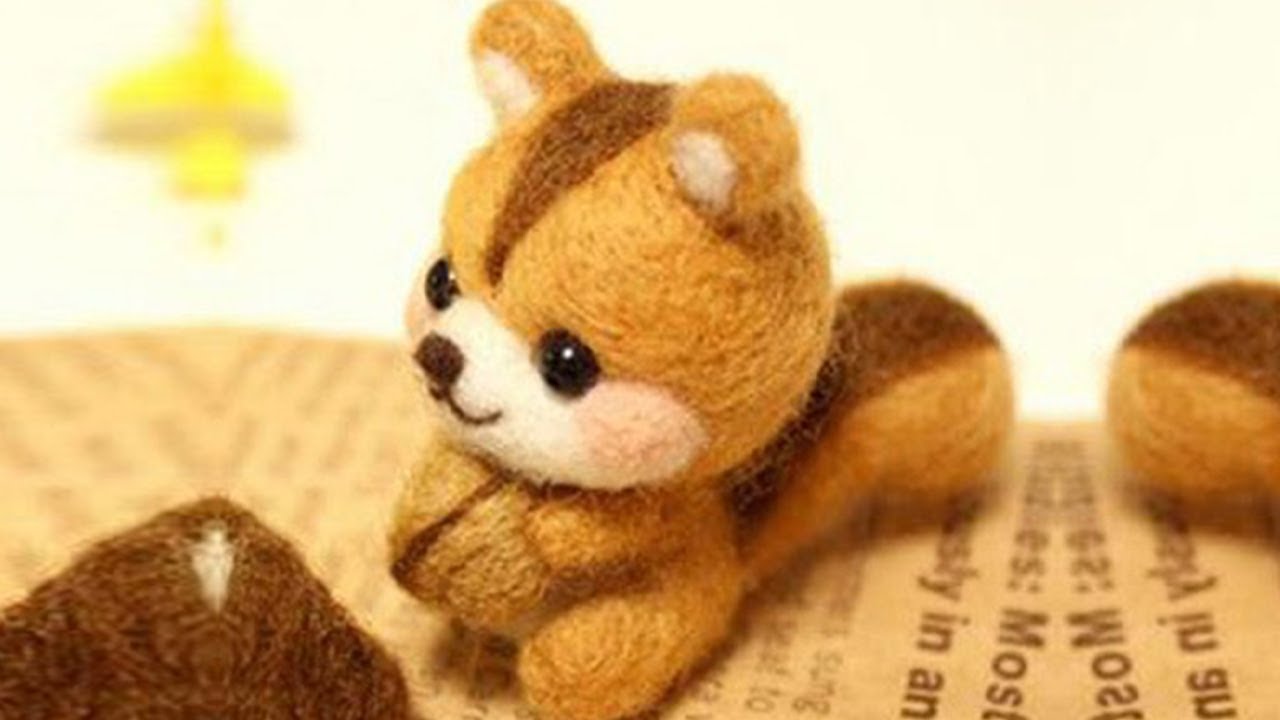 羊毛毡 『 小松鼠 』