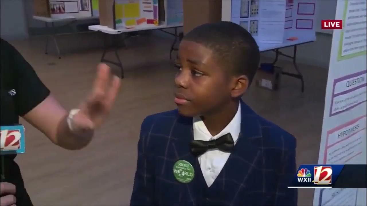 Bluford Peeler scholar Tristan Jones on WXII News 12 speaking about the