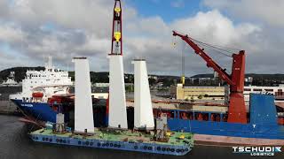 Pylons For The Hising Bridge In Gothenburg, Sweden