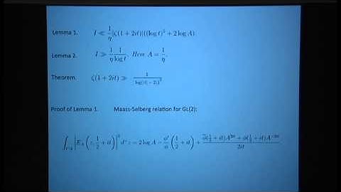 Xiaoqing Li - A standard zero free region for Rankin-Selberg L-functions on GL(n)
