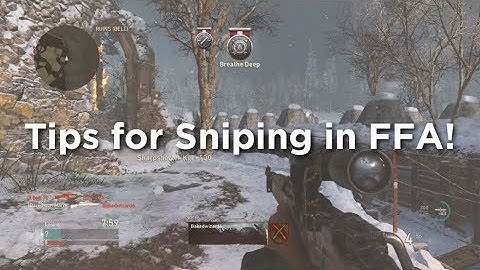 Tips for FFA Sniping on COD WWII