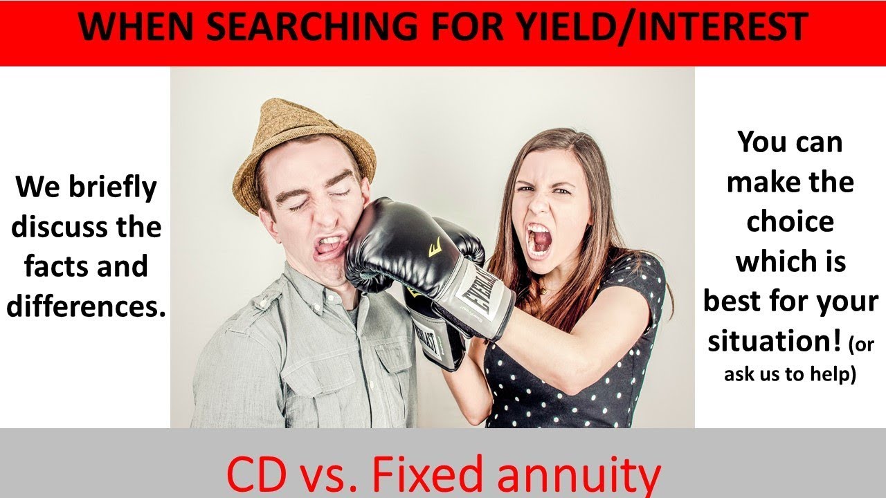 fixed annuity versus certificate of deposit (CD) YouTube