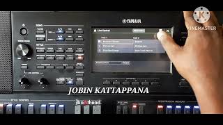 Yamaha PSR-SX 900/700 Live Control Settings.. Jobin Kattappana             Mob : 7306564167