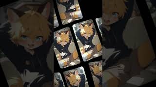 my cat is reading a book #kemono #capcut #template #furrytiktok #furryart #furries #myoc #character