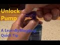 Unlocking Pump for Hand Soap, Face Wash, and Shampoo - A LearnByBlogging Quick Tip