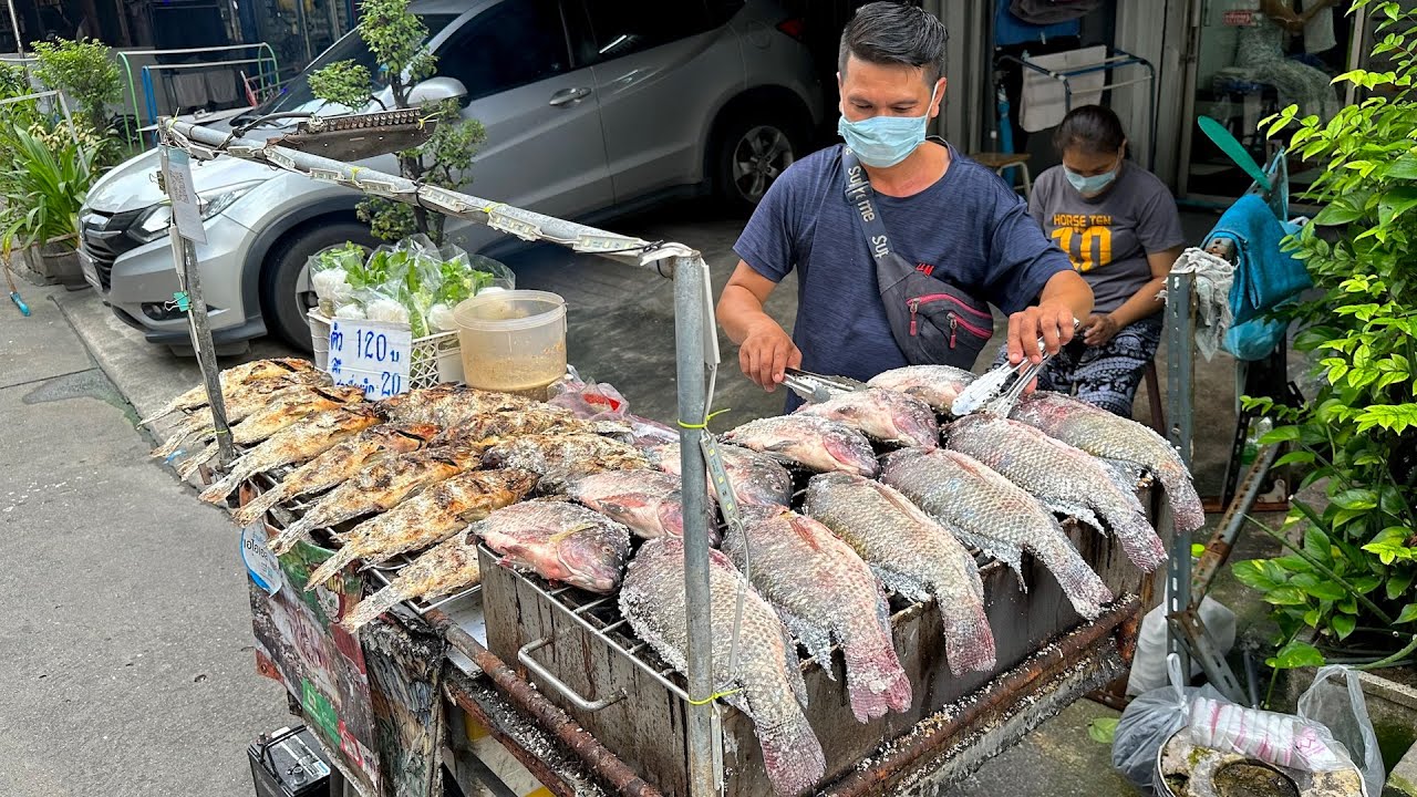 Ready go to ... https://www.youtube.com/watch?v=6k7KyL_wU1w [ Sold Out Fast! 20 Years of Grilling Fish Next to his House - Thai Street Food]