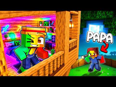 My dad ruined my SECRET Minecraft Slumber Party!