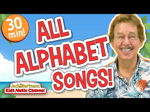 All APHABET Songs! | 30 MINUTES of Alphabet Songs! | Jack Hartmann