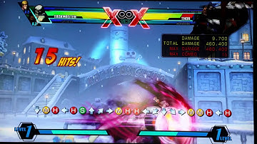 UMvC3: Task/Spencer round start ToD on Thor w/ Vergil assist (meter-positive)