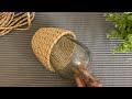 Flower Pot Making With Rope | Simple and Easy Flower Pot