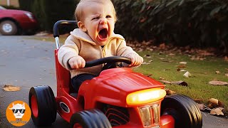 Funniest Situations Babies Against Toy Cars -  Funny Baby Videos | Just Funniest