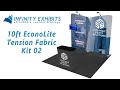 10ft EconoLite Tension Fabric Kit 02 - Infinity Exhibits