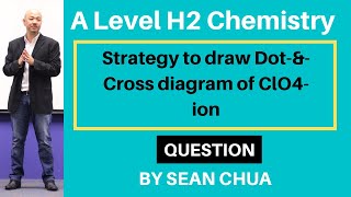 A-Level H2 Chemistry: Strategy to draw Dot-&-Cross diagram of ClO4- ion