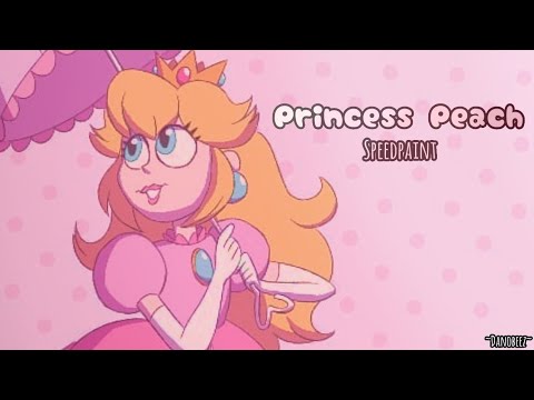 Princess Peach Speedpaint - YouTube