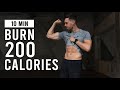 Burn 200 calories with this 10 min full body cardio hiit workout no equipment