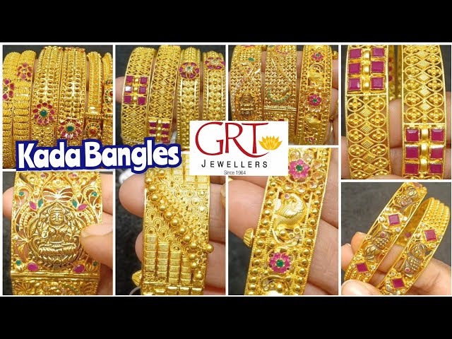 GRT Light weight Gold Choker | Antique Kada Bangles From 18 grams |  #goldNecklace #GoldBangles - YouTube