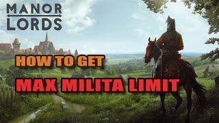 Manor Lords - Pro Tip - How to Get Max 6 Militia Groups (Militia Limit Guide)