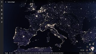 Как выглядит Земля из Космоса ночью ?
