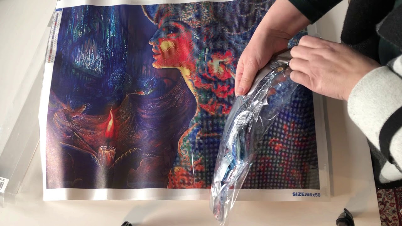 Diamond painting unboxing and a review. I am not impressed - you get what you pay for 🤨
