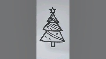 #shorts . christmas tree 🎄 drawing . #viral #drawing #easy #art #christmastree #christmas.