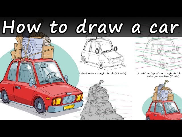 How to Draw a Car in Adobe Illustrator step by step, Emil Tîmplaru