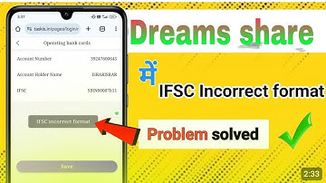 Dreamshare Bank link IFSC code in current problem solve how to get link dream share app back account