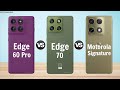 Moto Edge 60 Pro vs Moto Edge 70 vs Motorola Signature || Full Comparison