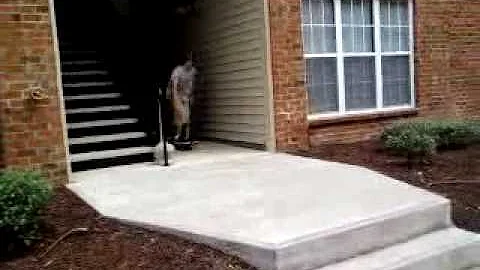 Kickfliping a 3 Stair