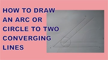 How To Draw An Arc To Two Converging Lines | How To Draw A Circle To Two Converging Lines PA Academy