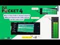 Osmo Audio 4-channel &amp; Audio Tracks vs Audio Channels in the Pocket 4