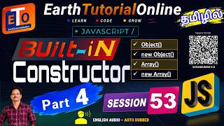 JavaScript Session 53 Tamil | Built-in Constructor | Object(), new Object(),Array(),new Array()  P-4