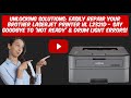 How to Repair Brother laserjet Printer hl l2321d  not ready and drum light Error problem