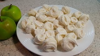 Диетический яблочный зефир на эритрите (эритроле). Зефир без сахара. Диетический яблочный зефир на эритрите (эритроле). Зефир без сахара.