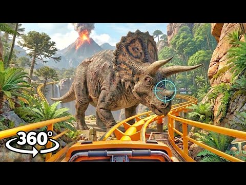 Pov: What It Feels Like On A Dinosaur Rollercoaster In 360° Vr