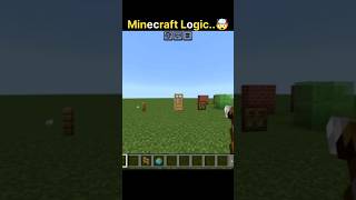 Minecraft Logic? #minecraft #viral