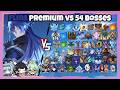 C0R1 Flins Premium vs 54 Bosses (WL 9) Without Food Buff | Genshin Impact