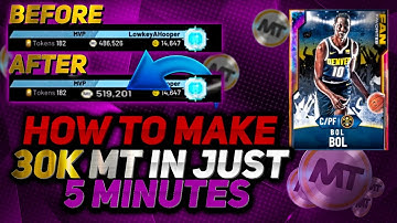 HOW TO MAKE 30K MT IN FIVE MINUTES IN NBA 2K20 MYTEAM!!!