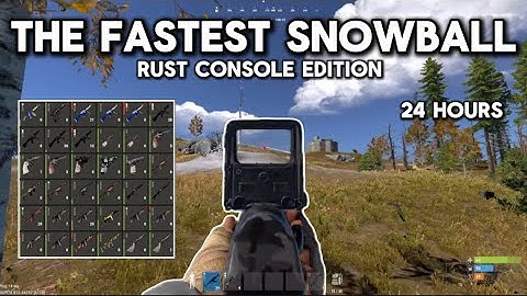 The Fastest Snowball - Rust Console Edition