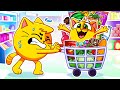 Grocery Store 🛒😋 Baby In Grocery Store 😺 | Funny Kids Songs 😻🐨🐰🦁