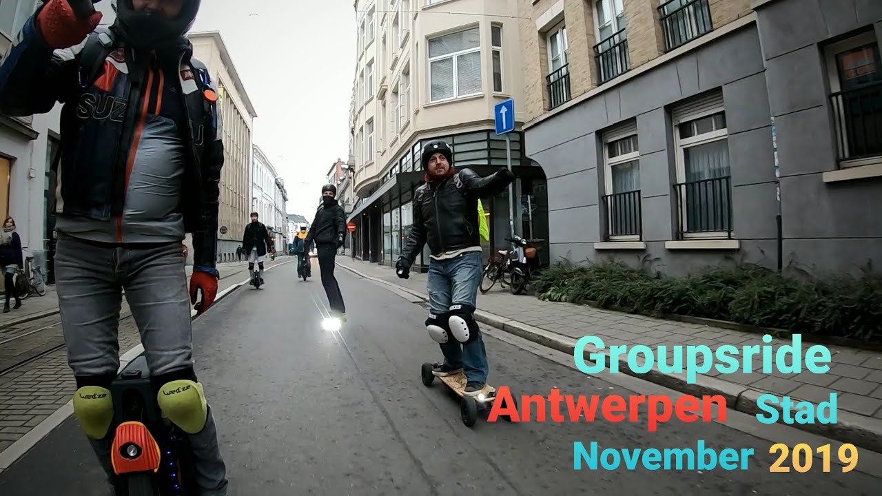 Groupsride City off Antwerp Belgium November 2019