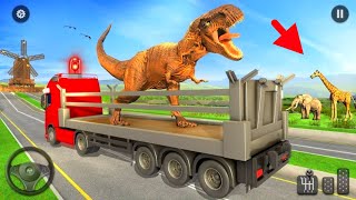ديناصور مجنون - شاحنة نقل ديناصورات ضخمة - العاب حيوانات المزرعة - Rescue Animal Transport screenshot 4