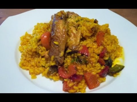 Arroz con pollo ( alitas de pollo ) - Recetas de arroces