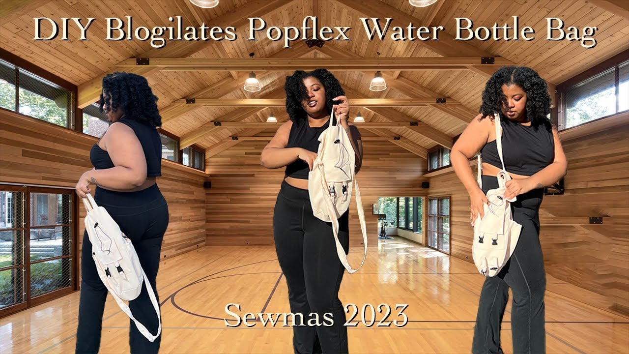 DIY Blogilates Popflex Water Bottle Bag - Sewmas 